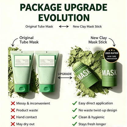 Green Tea Deep Cleanse Mask Stick – Pore Refining & Oil Control Clay Mask